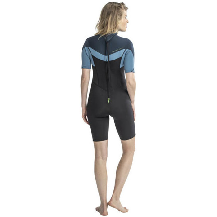 2024 Jobe Mujer Sofia 3/2mm Back Zip Shorty Neopreno 3036220 - Midnight Blue